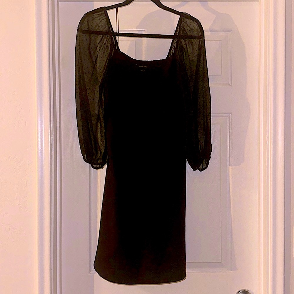 Banana Republic Sheer Long-Sleeved Dress Size Small